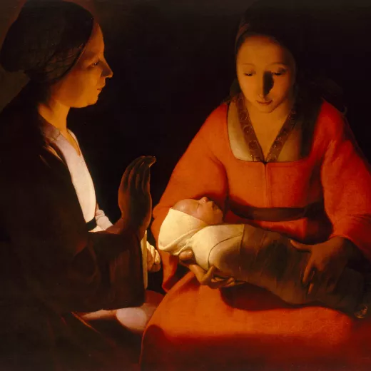 deux femmes bébé lumière